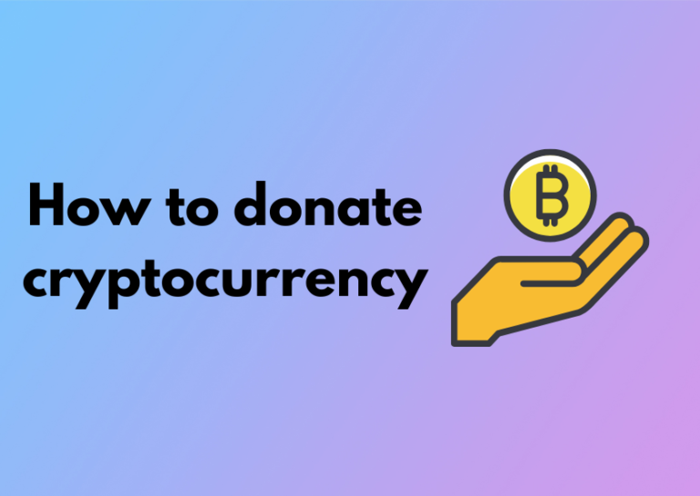 How to donate cryptocurrency