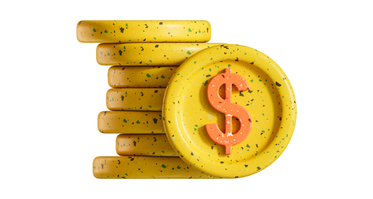 money stacked