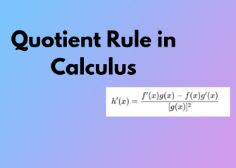 Quotient Rule in Calculus