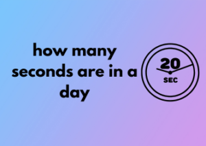 how many seconds are in a day