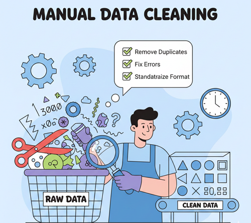 manual data cleaning